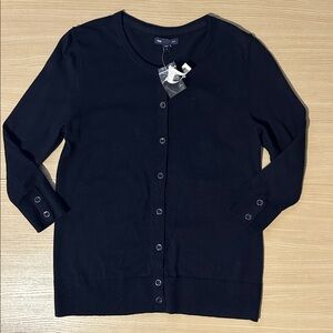 Gap Navy Blue Cardigan Sweater Small